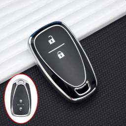 TPU 2 3 Buttons Car Key Case Cover For Chevrolet Onix 2018-2020 Blazer Cruze Traverse Trax Equinox Sonic Spark Volt Malibu