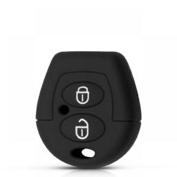 KEYYOU 2 Buttons Remote Car Silicone Key Case Protect For VW Polo Golf Passat Bora Jetta Sharan Skoda Octavia Seat Leon Ibiza