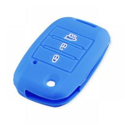 KEYYOU Silicone Flip Folding Car Key Cover For KIA Sid Rio Soul Sportage Ceed Sorento Cerato K2 K3 K4 K5 Remote Case Protection