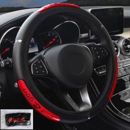 2021 Car Steering Wheel Covers 100Percent Brand New Reflective Faux Leather Elastic China Dragon Design Auto Steering Wheel Protector