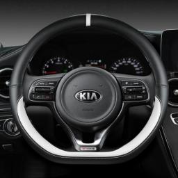 D Shape Car Steering Wheel Cover For Kia K5 Ceed GT Stonic Proceed Sportage 2021 2020 2019 Auto Accessories 2018 2017 GT Sport