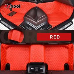 KAHOOL Custom Car Floor Mats For Fiat 500 500C Auto Accessories Foot Carpe