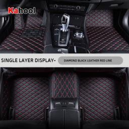 KAHOOL Custom Car Floor Mats For VW Passat Saloon Sedan B5 B5.5 B6 B7 B8 Auto Accessories Foot Carpet
