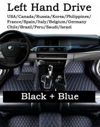 Car Floor Mats For Peugeot E-2008 P24 2020 2021 2022 2023 Electric Custom Auto Foot Pads Leather Carpet Interior Accessories