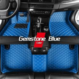 Custom Leather Car Floor Mats For Honda Fit 2004 2005 2006 2007 Automobile Carpet Rugs Foot Pads Carpet Cover Accessories