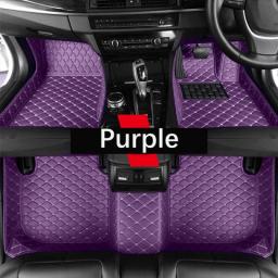 Custom Leather Car Floor Mats For Toyota Corolla E120 2001 2002 2003 2004 2005 2006 2007 Automobile Carpet Rugs Foot Pads