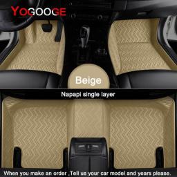 YOGOOGE Car Floor Mats For Bentley Flying Spur Nappa Leather Auto Accessories Foot Carpet