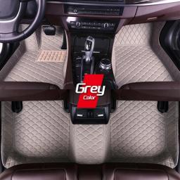 Custom Leather Car Floor Mats For Citroen C4 Cactus 2014~2020 Fashion Automobile Carpet Rugs Foot Pads Interior Accessories