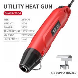220V DIY Heat Gun Electric Power Tool Hot Air Gun Temperature Gun With Supporting Seat Shrink Plastic DIY Craft Tool