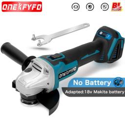 For Makita 18V 125mm Brushless Cordless Impact Angle Grinder DIY Power Tools Electric Polishing Grinding Machine No Battery
