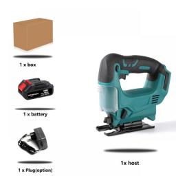 21V 65mm 2900RPM Cordless Jigsaw Electric Jig Saw Portable Multi-Function Woodworking Power Tool For Makita 18V Battery