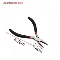 Mini Pliers Diagonal Pliers Round Bent Needle Nose Cutter Handcraft Beading Insulated Plier For DIY Small Jewelry Pliers Tools