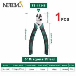 6''/8''/9'' Multifunction Pliers Set Combination Needle Nose Pliers Stripper/Crimper/Cutter Heavy Duty Wire Pliers Diagonal