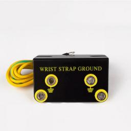ESD Ground Socket Dual Banana Plug For Anti Static Wrist Strap Armband L Shaped Socket Anti Static Bracelet Electrostatic Cord