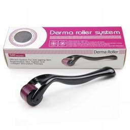Micro Needling 540 Roller Derma Roller Dermaroller 0.2/0.25/0.3mm Titanium Hair Regrowth Beard Growth Anti-Hair Loss Treatment