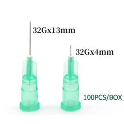 32G 4mm Painless Small Needle Irrigator For Teeth Disposable Syringes Needles Superfine 32G 13mm Beauty Needle Eyelid Tool Parts