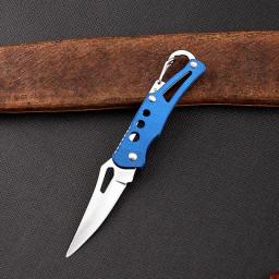 1Pcs Portable Stainless Steel Shape Knife Camping Self Defense Outdoor Survival Supplies Tools Foldable Pocket Knife Mini Key Kn