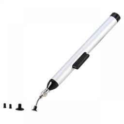 IC SMD Vacuum Suction Pen Remover Sucker Pump IC SMD Tweezer Pick Up Tool Solder Desoldering With 3 Suction Header Dropship