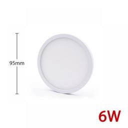 Lampada LED Circular Panel Light 6W 9W 13W 18W 24W Surface Mounted Led Ceiling Light AC 85-265V Led Lamp For Home Decoration
