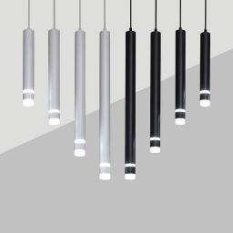 Cylinder Dimmable LED Pendant Light Long Tube 7W/10W Kitchen Dining Room Lights Round LED Pipe Hanging Lamps For Home Decor