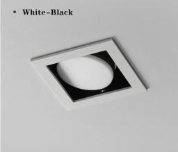 Square LED Recessed Ceiling Spot Light Downlight Angle Adjustment GX5.3 Replaceable Bulb For Living Room Bedroom