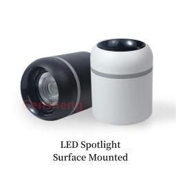 LED Spot Lights Surface Mounted Ceil Lamps White Black 7W9W12W15W18W For Home Decor Indoor LED Lighting Downlight 110V 220V