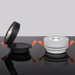 Modern Simple Adjustable Ultra-thin COB Ceiling Down Light, 360 Degrees, 90 Degrees, Foldable LED Spotlight