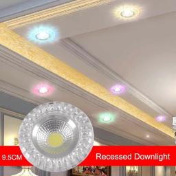Modern Minimalist Indoor Downlight Bedroom Living Room Ceiling Spotlight Multiple Colors Embedded COB Downlight Fixtures