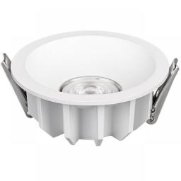 White Downlight COB Anti-Glare Narrow Frame Household Opening 7.5 CM110V 220V5 7W 12W 18W Ultra-Thin Embedded LED Ceiling Light