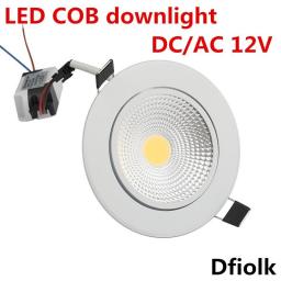 Super Bright LED Recessed LED Spotlight With Dimmable COB 5W 7W 9W 12W LED Spotlight LED Decorative Ceiling Light AC / DC 12 V
