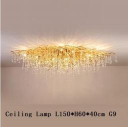 Modern Crystal Ceiling Chandelier LED Luxury Branch Chandeliers For Living Bedroom Decoration Crystals Pendant Hanging Light