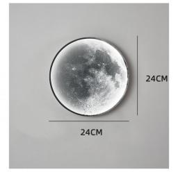 Moon Wall Lamp Can Be Used As Mural Decoration Decorative Mirrors Lamp,Home Decor Art Background Night Light  Room Decor