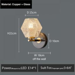 Bedside Wall Lamp Postmodern Light Luxury Bedroom Warm Study Living Room Aisle Background Wall Lamp Nordic Personality LED Lamp