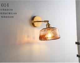 Vintage Brass Glass Wall Lamp Light Luxury And Simple Bedroom Creative Nordic Style American Style Lighting At The Bedside