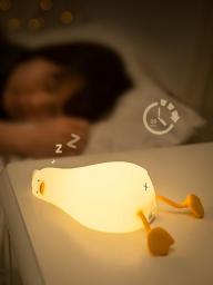 Duck Nightlights Led Night Light Duckling Rechargeable Lamp USB Cartoon Silicone Children Kid Bedroom Decoration Birthday Gift