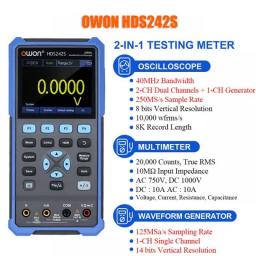 OWON HDS2102S HDS272S HDS242S Handheld Digital Oscilloscope 100MHz Bandwidth 500MS/s 2CH + 1CH Generator Multimeter Osciloscopio