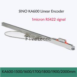 SINO KA-600 1500 1600 1700 1800 1900 2000mm 1micron RS422 DRO Linear Glass Scale KA600 0.001mm Optical Encoder For Milling Lathe