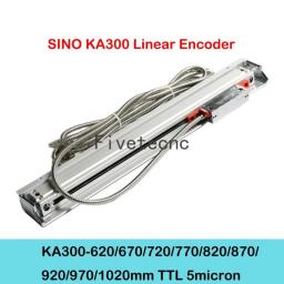Sino KA300 5micron TTL 620 670 670 720 770 820 870 920 970 1020mm Linear Scale Encoder For Milling Lathe Machine