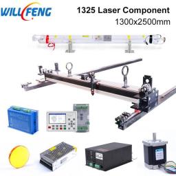 Will Feng 1300x2500mm CO2 Laser Module Kit Linear Guide 100W Controller RuiDa6445 AWC7813 DIY CNC 1325 Cutting Engraving Machine