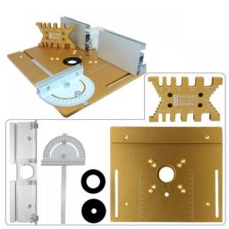 Router Table Insert Plate Aluminum Router Lift Woodworking Engraver Inverted Plate For Wood Router Saw Trimmer Engraving Machine