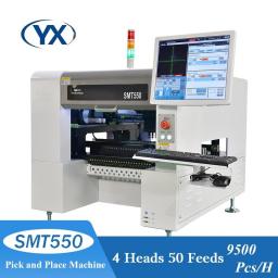 SMT550 4 Head Led Light SMD Chip Mounter SMT Pick And Place Machine Automatic Pcb Integrated Circuit Making Assembly Machine