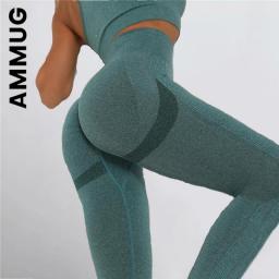Ammug Seamless Leggings Sexy Push Up Pants Slim High Waist Fitness Legging Skinny Tight Mujer Gym Bubble Butt Women Legging