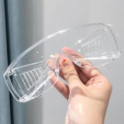 Safety Glasses Lab Eye Protection Anti-saliva Protective Eyewear Transparent Lens Workplace Safety Goggles Anti-dust Supplies