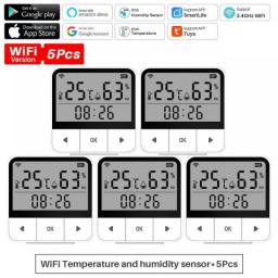 Xiaomi Mijia Tuya Smart WiFi Temperature Humidity Sensor Household Hygrometer With Alexa Google Home Xiaomi Official Store