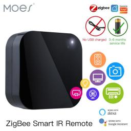 MOES Tuya ZigBee Smart IR Remote Control Universal Infrared Remote Controller For Smart Home Works With Alexa Google Home