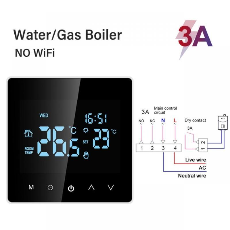 Tuya Smart Wifi Thermostat Electric Floor Heating Water/Gas Boiler Thermostat LCD Touch Temperature Control Google Home Alexa