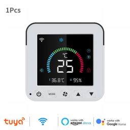 Tuya WiFi Thermostat Air Conditioner IR Temperature Humidity Infrared Controller USB Power LCD Touch Screen Google Home Alexa