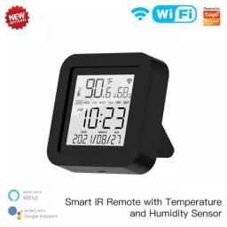 MOES WiFi Tuya Smart IR Remote Control Temperature And Humidity Sensor For Air Conditioner TV AC Works With Alexa Google Home