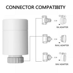 ZigBeeThermostat Tuya Radiator Actuator Valve Smart Programmable Temperature Controller Compatible With Alexa Voice Control