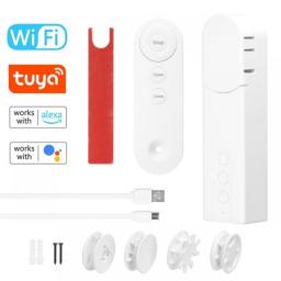 T-uya WiFi/BT/ZIG-BEE Pull Bead Curtain Motor Electric Roller Blind Driver Automatic Opener No Wiring Support APP Remote Control